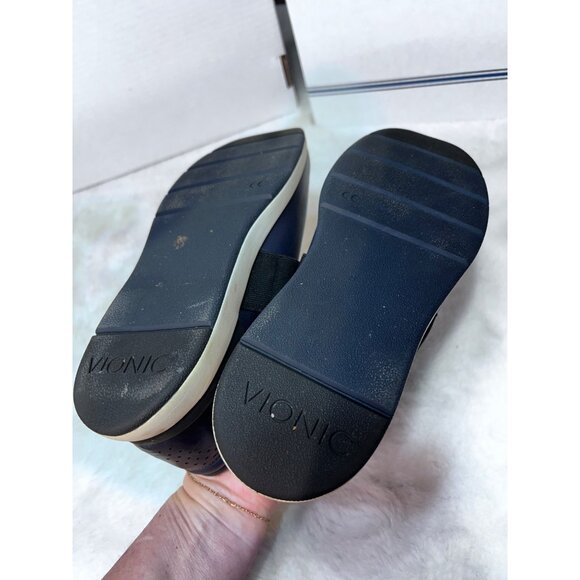 Vionic cosmic Calina high top walk orthotic navy shoe women size 8 - Picture 9 of 11